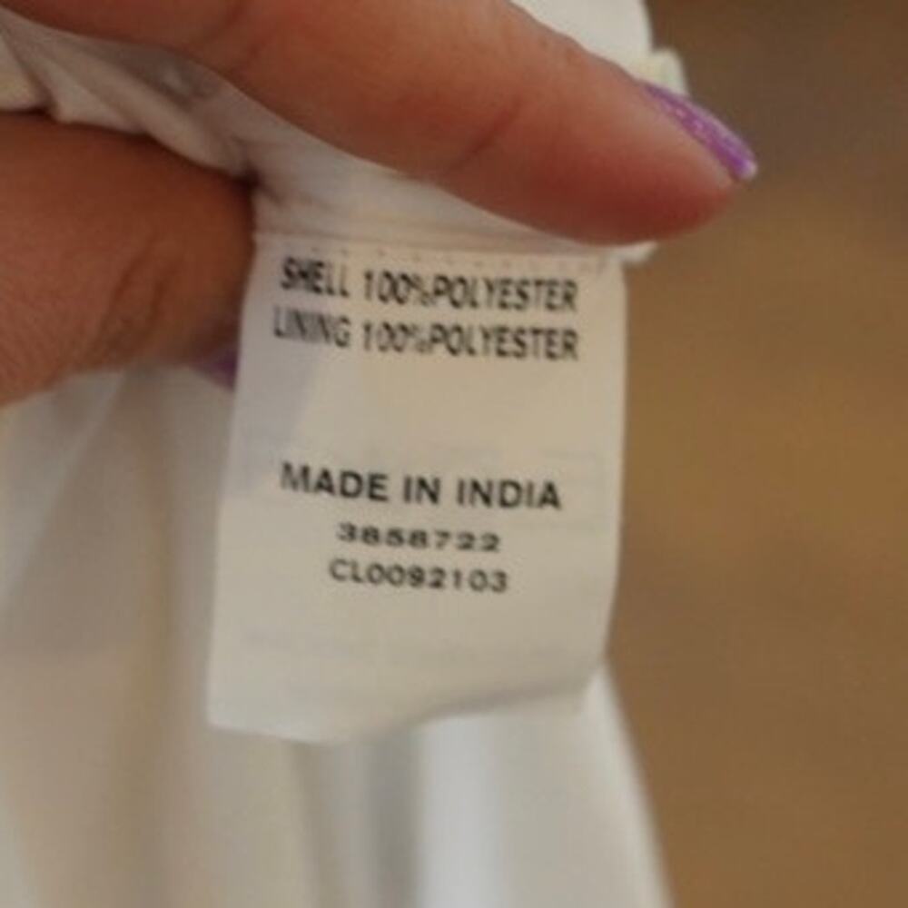 Wayward Fancies eShakti Fruit Themed Wrap Dress White Womens Size Medium - Picture 5 of 5